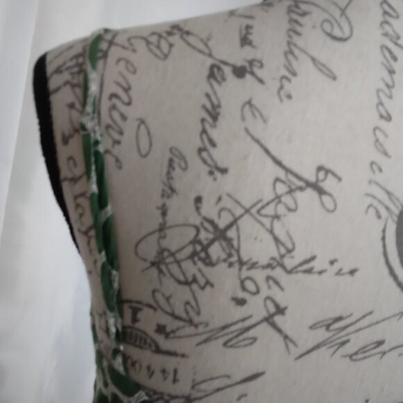 NWT Joy Joy | Tiered Embroidered Dress Green Spaghetti Strap | Size L - Picture 9 of 14